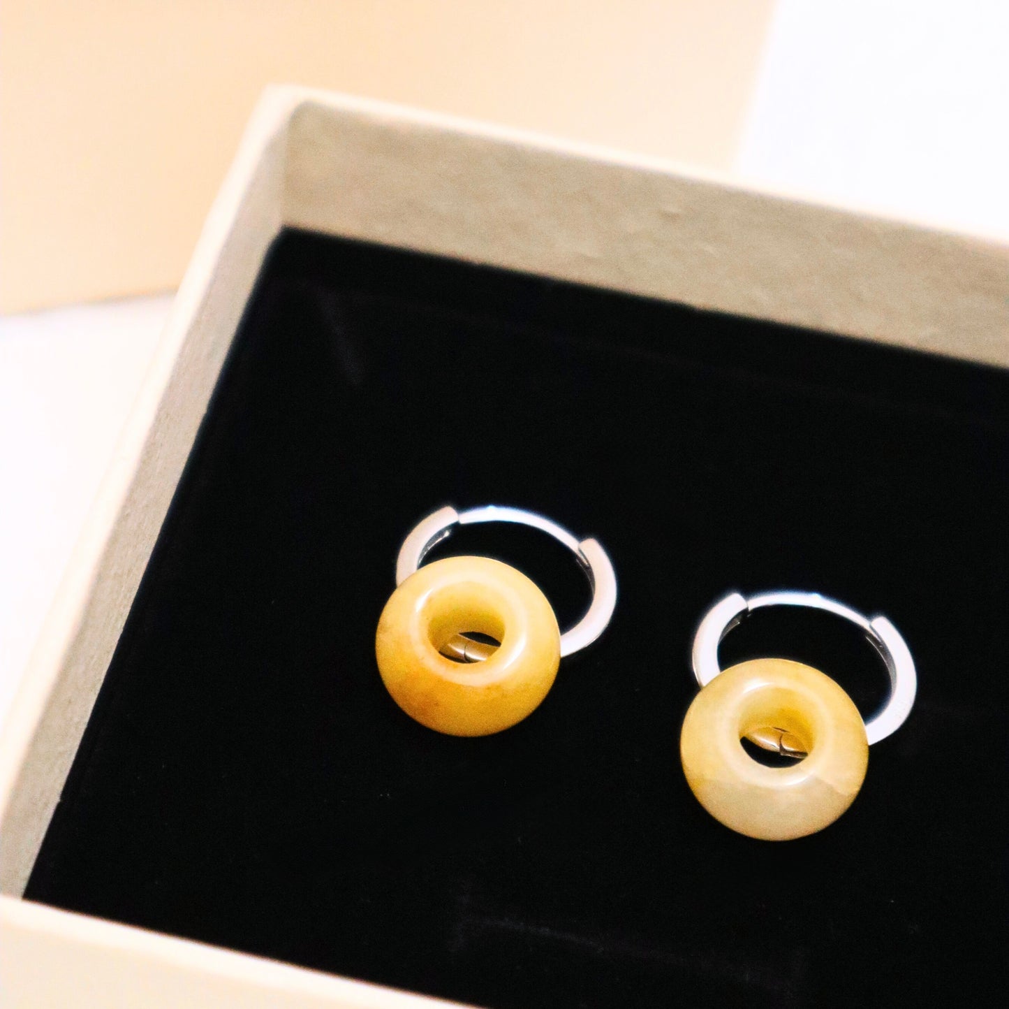 NATURAL GEMSTONE DONUT CHARMS