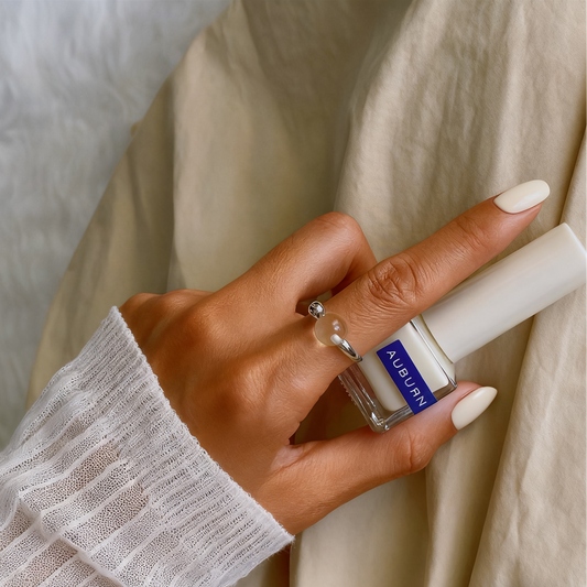 Clear Quartz Bead Ring