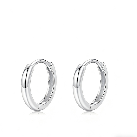 925 STERLING SILVER MINIMAL HOOPS
