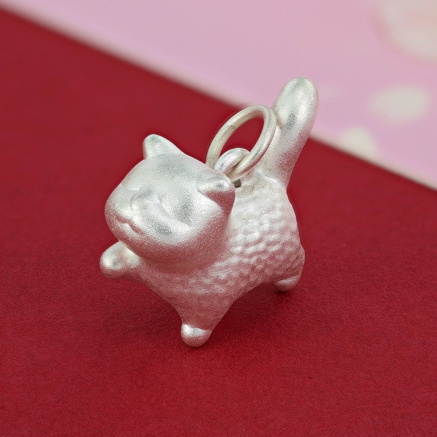 Silver Lucky Cat Necklace