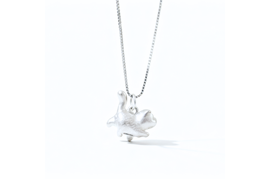 Silver Lucky Cat Necklace