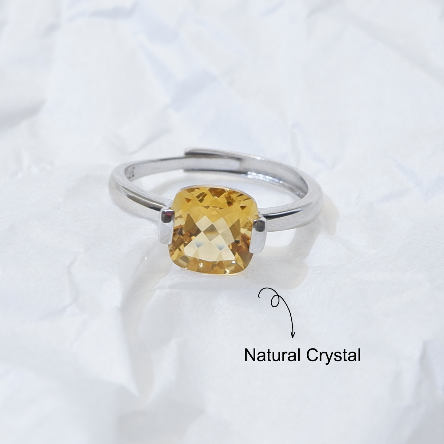 Natural Citrine Ring