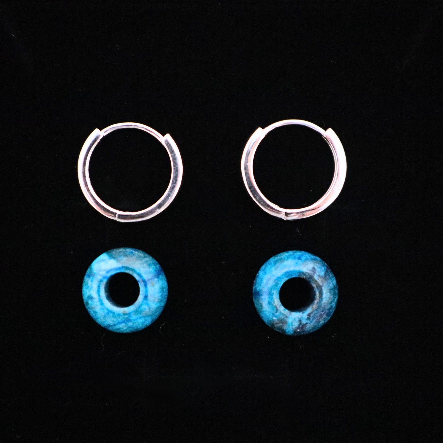 NATURAL GEMSTONE DONUT CHARMS