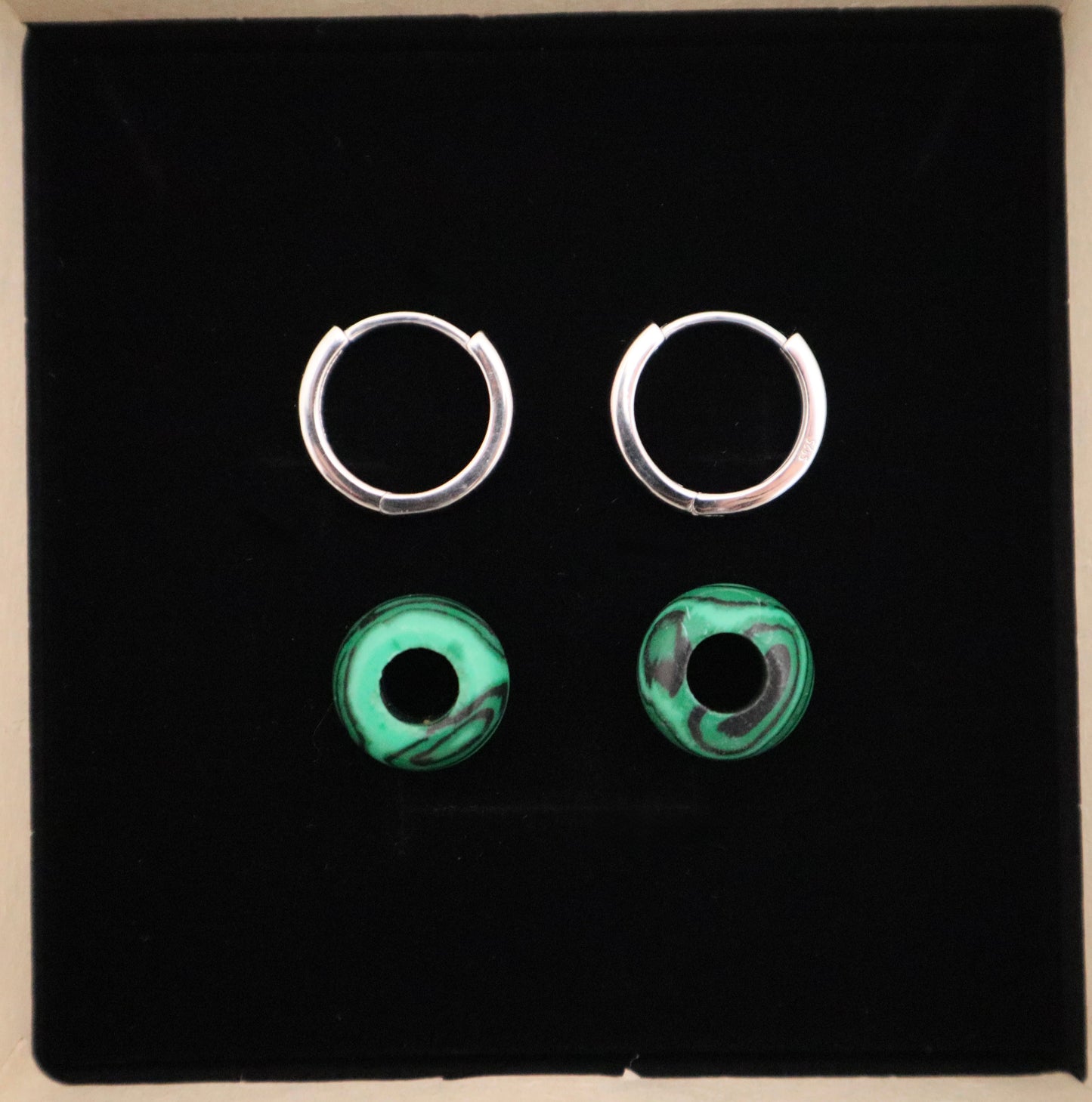 NATURAL GEMSTONE DONUT CHARMS