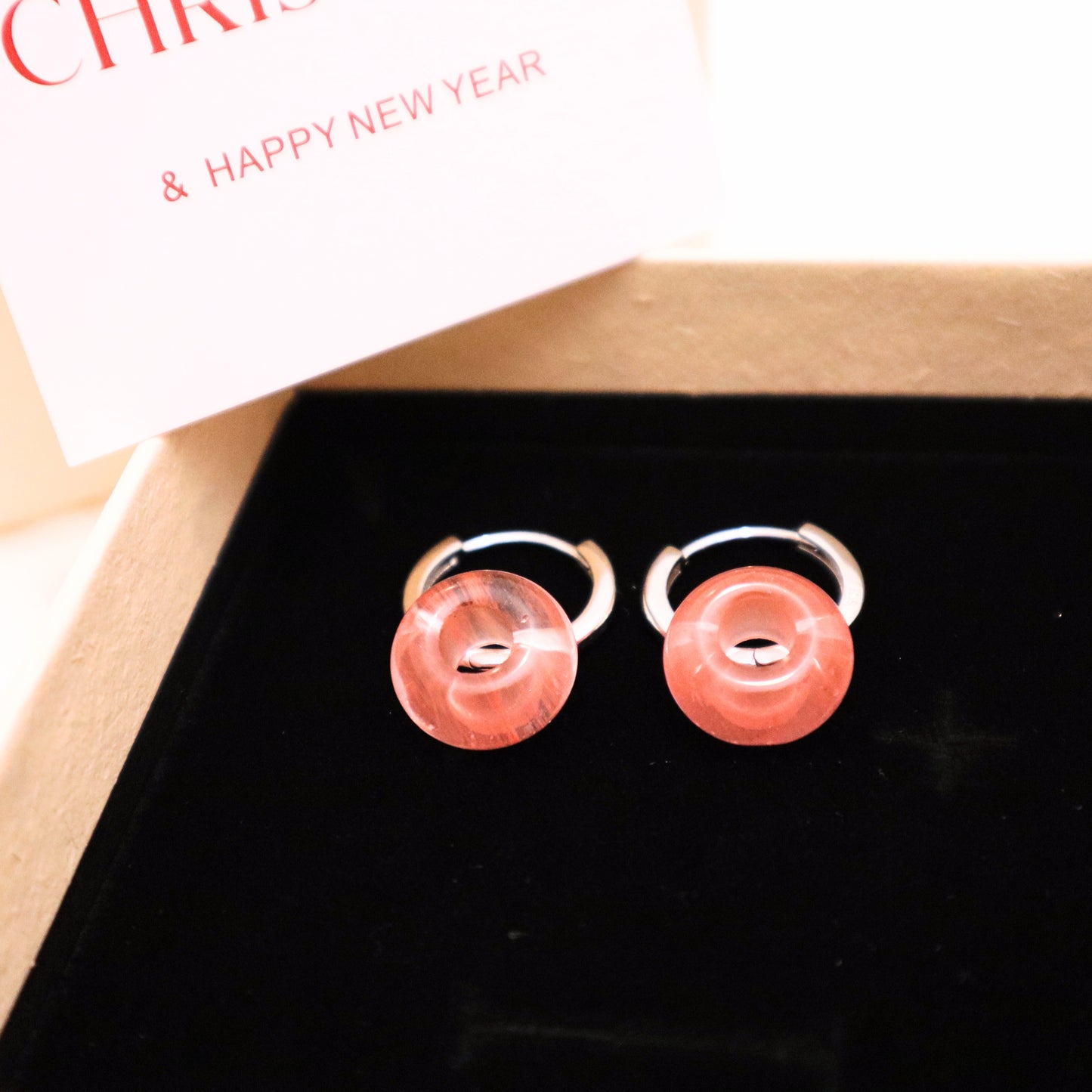 NATURAL GEMSTONE DONUT CHARMS