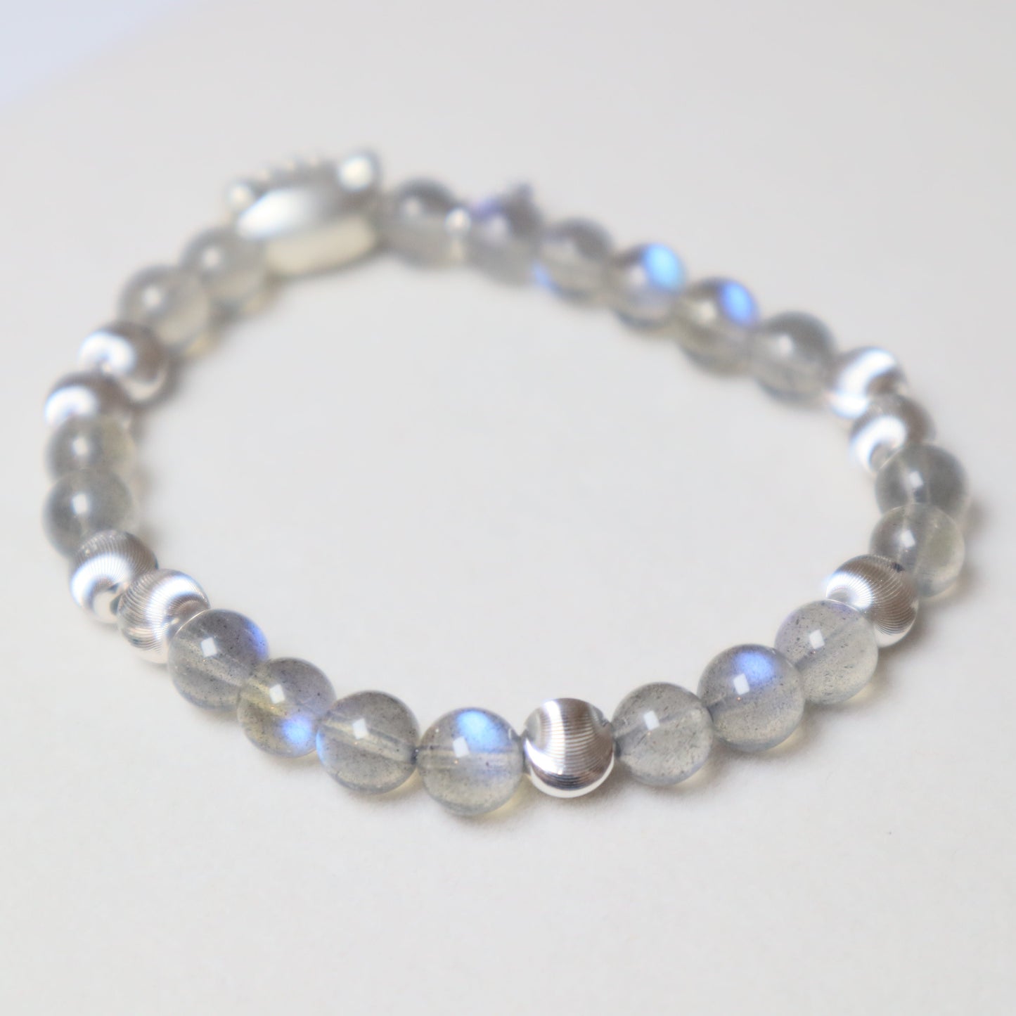 Grey Moonstone Cat Bracelet